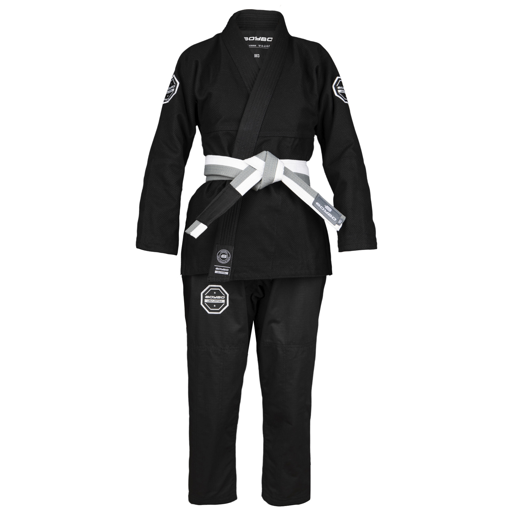 Кимоно для джиу джитсу (БЖЖ/BJJ) BoyBo (BBJJ24-K), детское, чёрный - изображение 1
