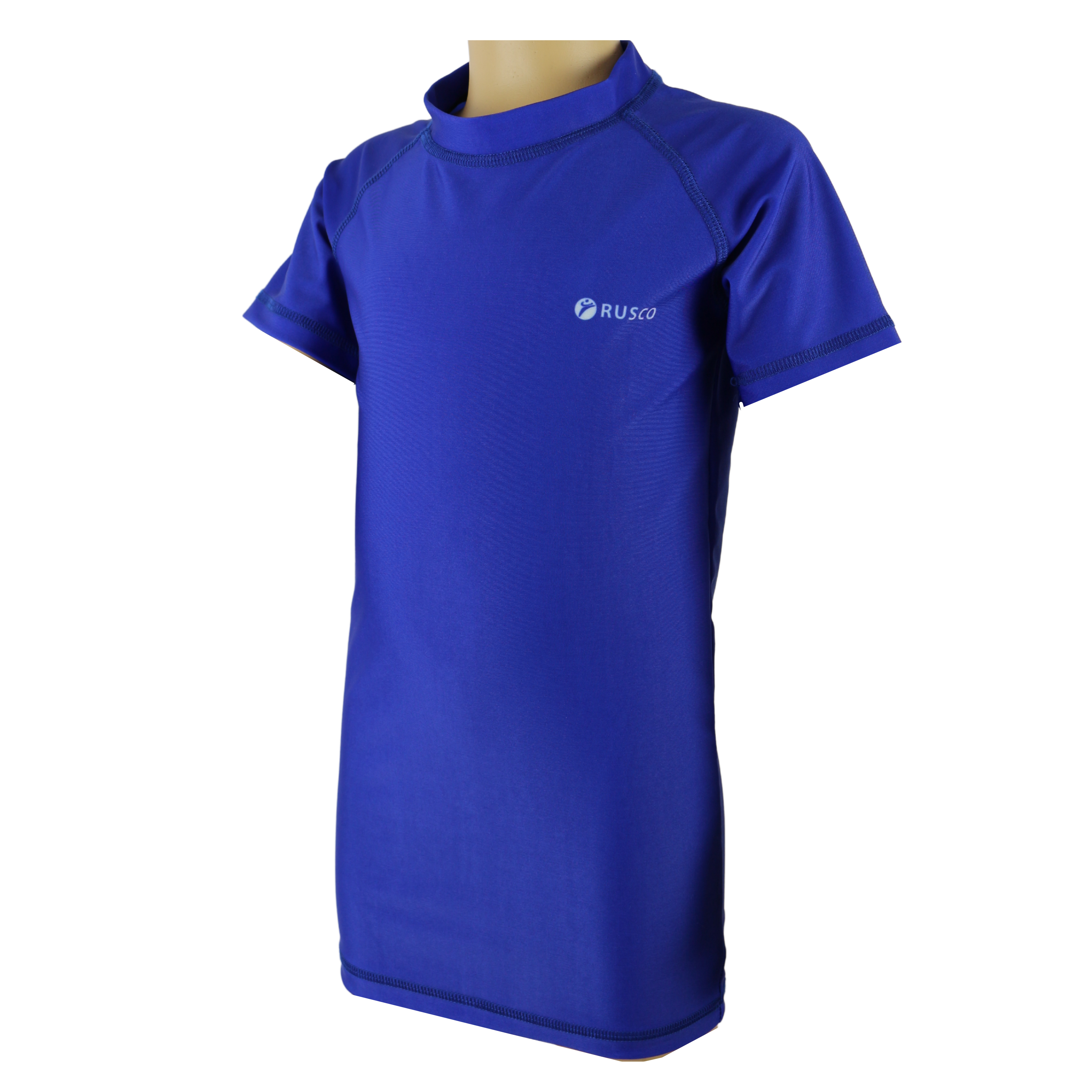 Футболка компрес.(Рашгард) Rusco Sport СИНИЙ/BLUE короткий рукав, детский - изображение 1
