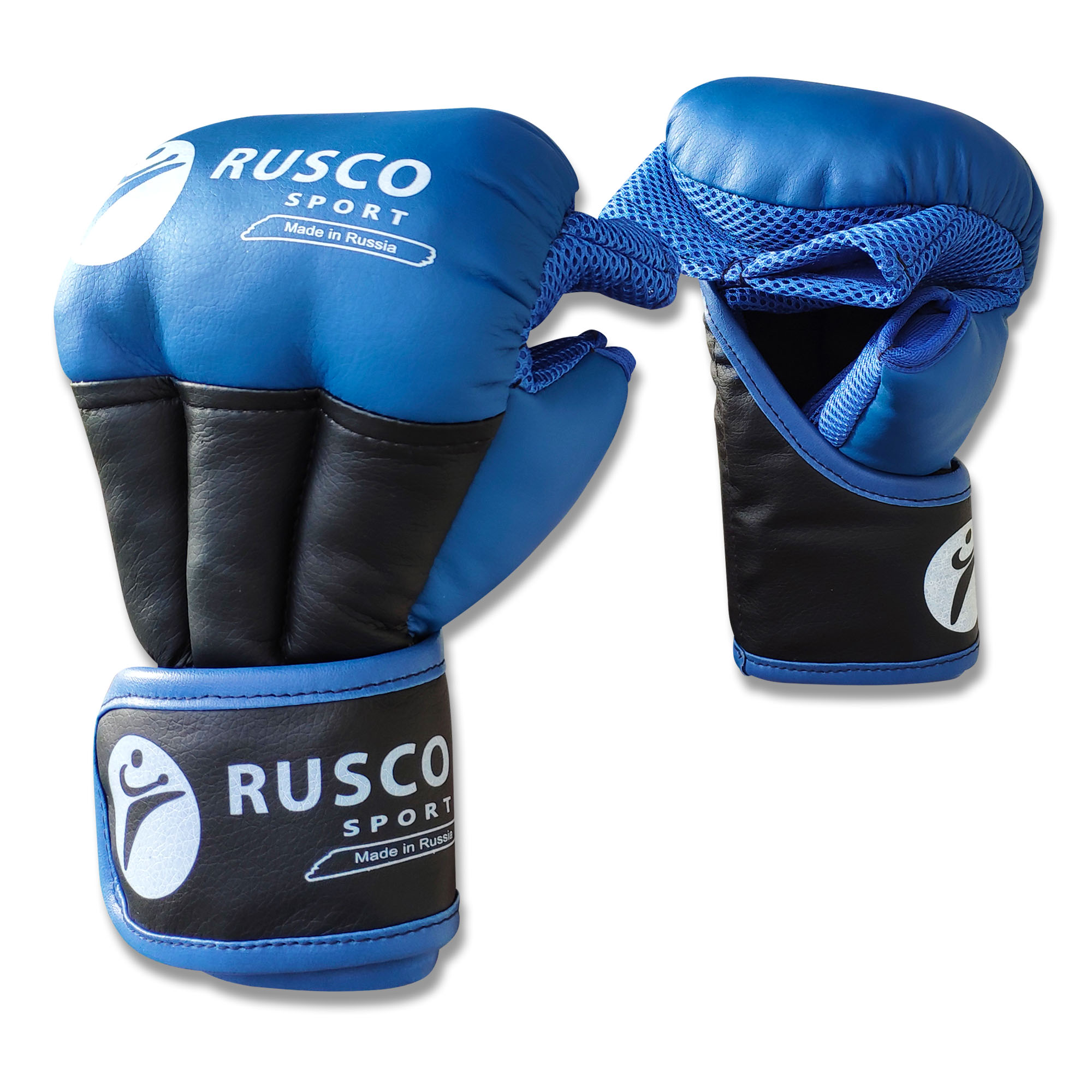 Перчатки для рукопашного боя RuscoSport New синие - изображение 2