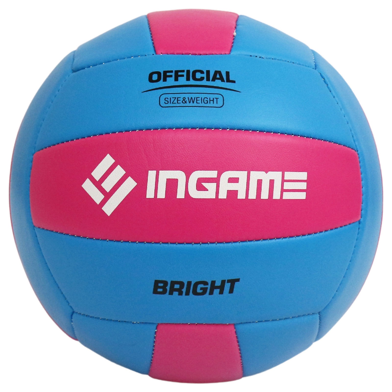 Мяч волейбольный INGAME Яркий/Bright, голубой-розовый - изображение 1