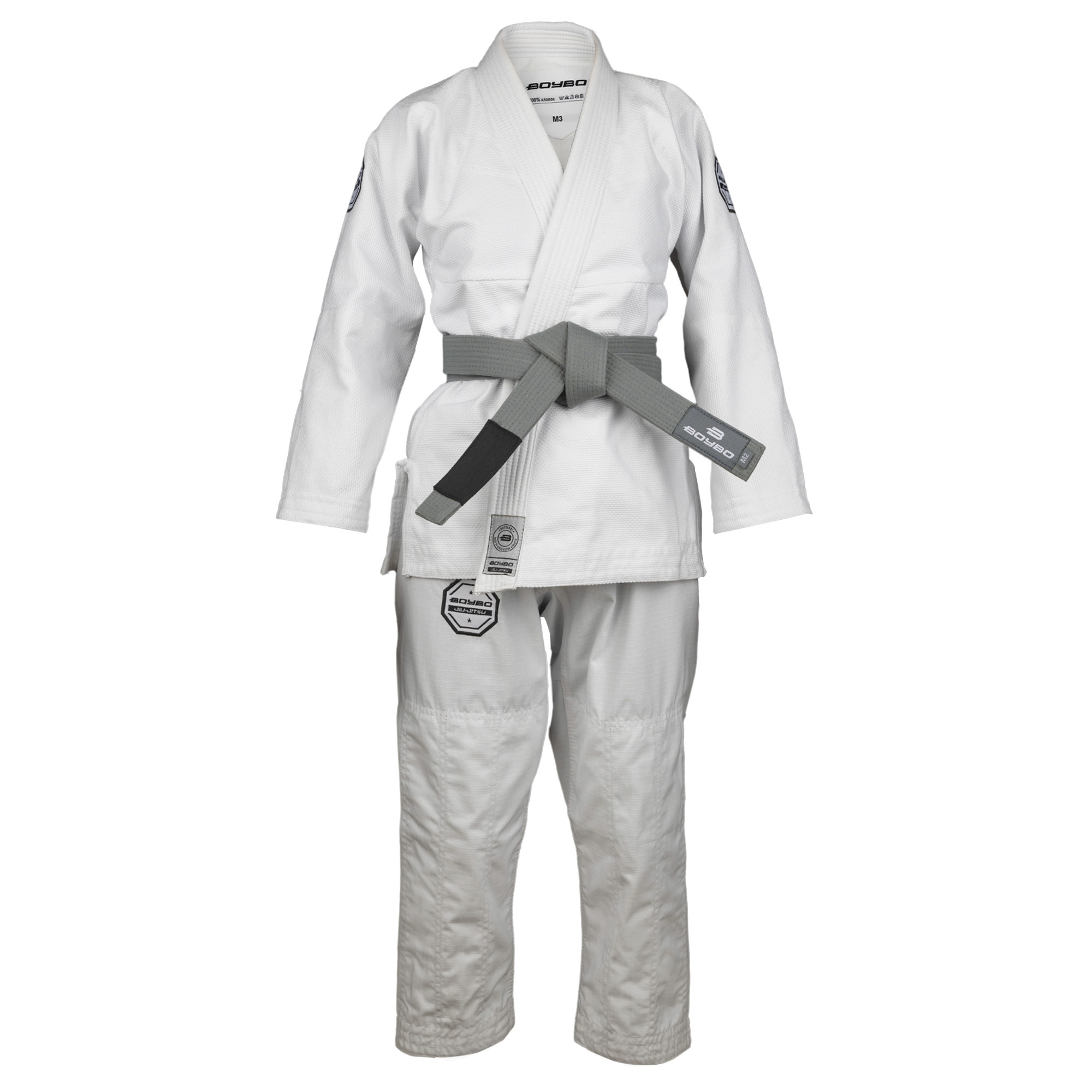 Кимоно для джиу джитсу (БЖЖ/BJJ) BoyBo (BBJJ24-K), детское, белый - изображение 1