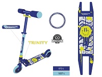 Самокат 2-колесный  COSMORIDE TRINITY CT23BL, 125 мм, сине-голубой - изображение 3