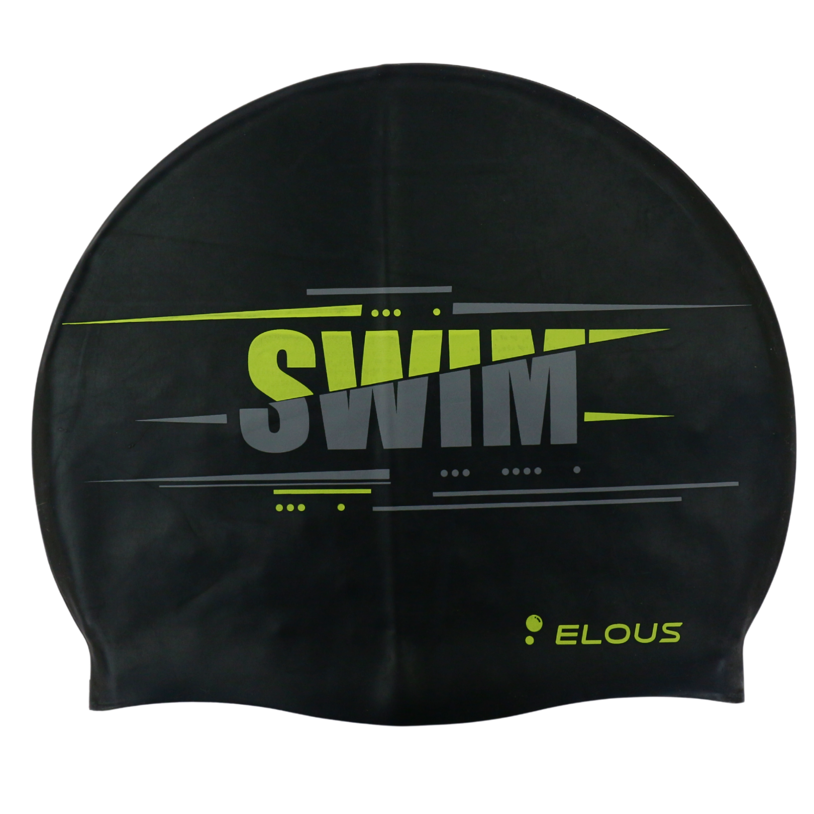 Шапочка для плавания Elous BIG Swim EL0011, силиконовая, черный - изображение 1