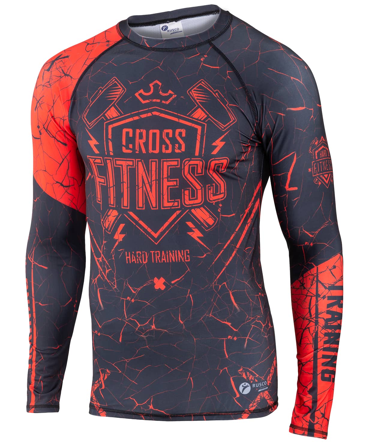 Футболка компрес.(Рашгард) для MMA Rusco Sport КРОССФИТ/CROSS FITNES, взрослый - изображение 3