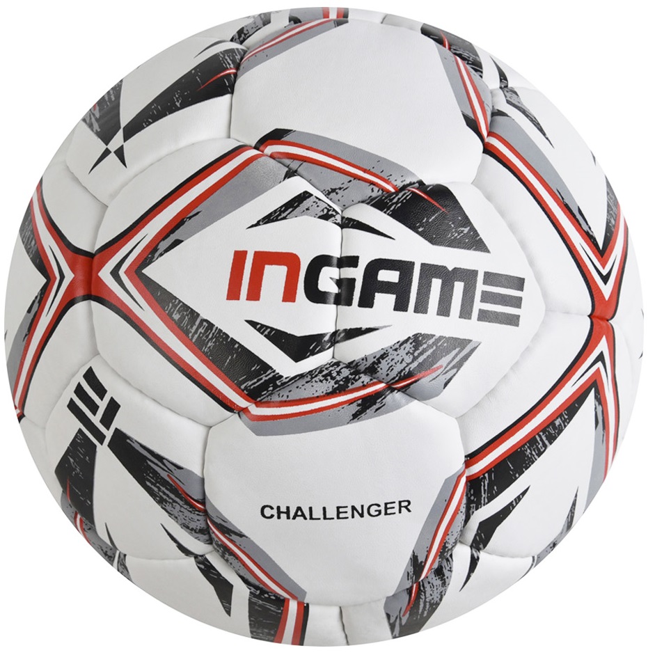 Мяч футбольный INGAME ВЫЗОВ/CHALLENGER, бело-красный IFB-101 - изображение 1