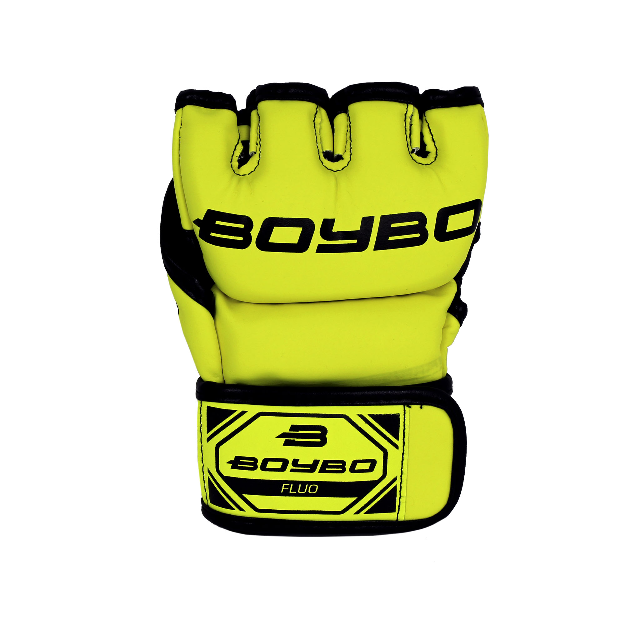 Перчатки ММА BoyBo Fluo зеленые - изображение 2
