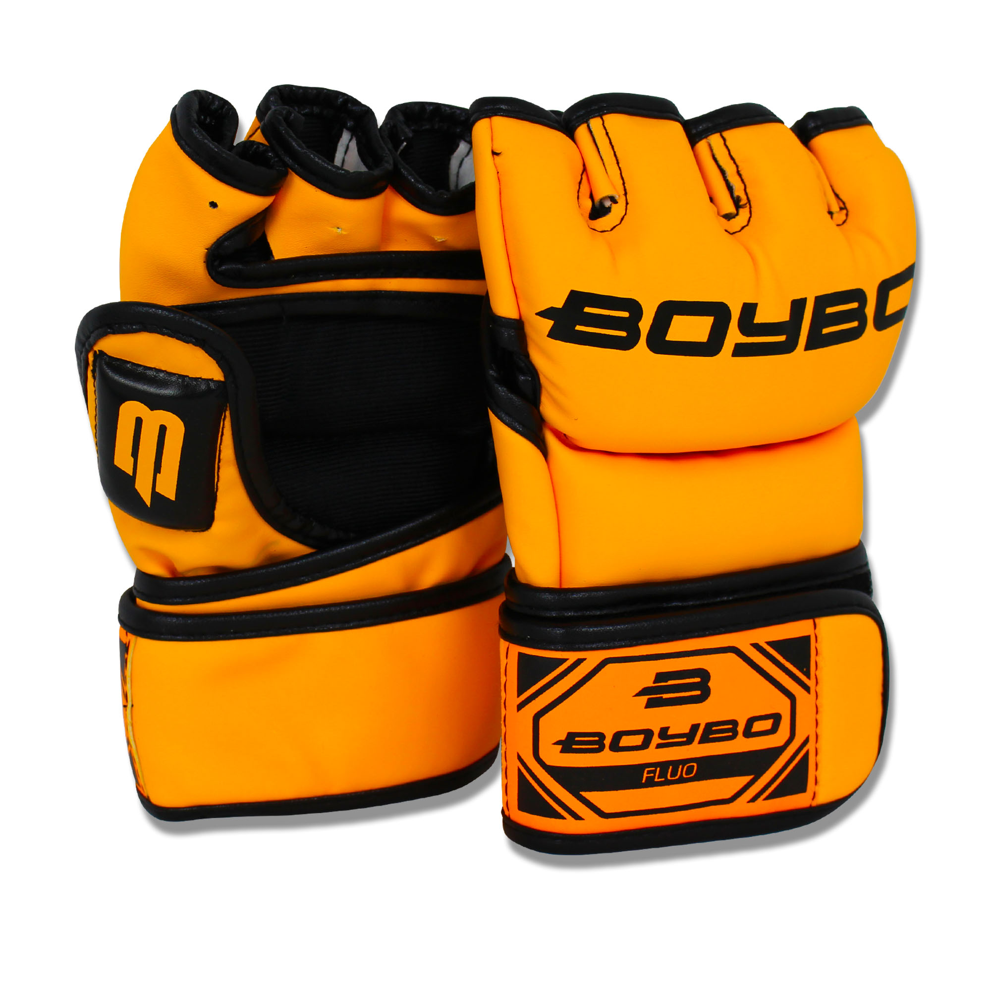Перчатки ММА BoyBo Fluo оранжевые - изображение 1