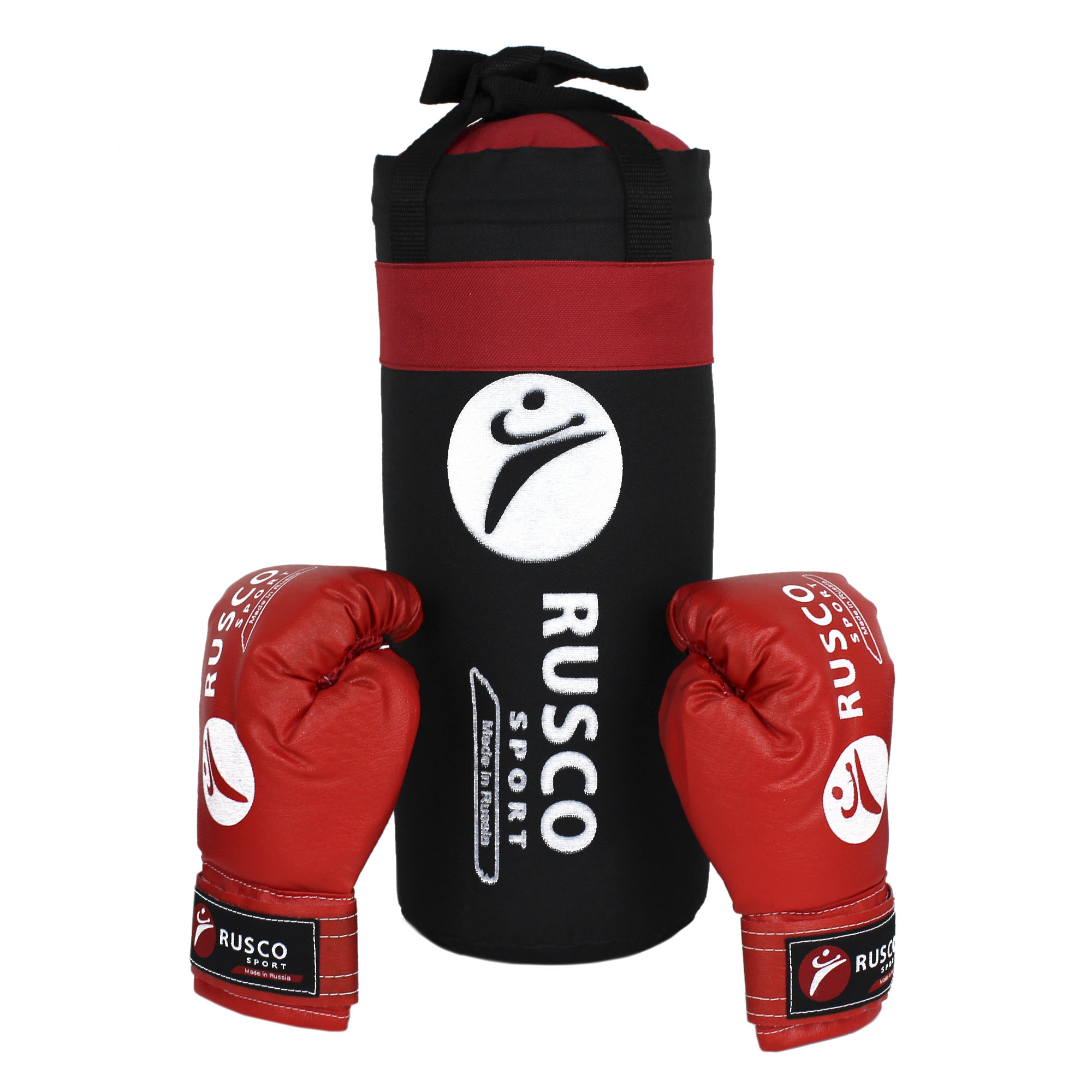 Набор бокс. начинающих RUSCO SPORT, черно-красный - изображение 2