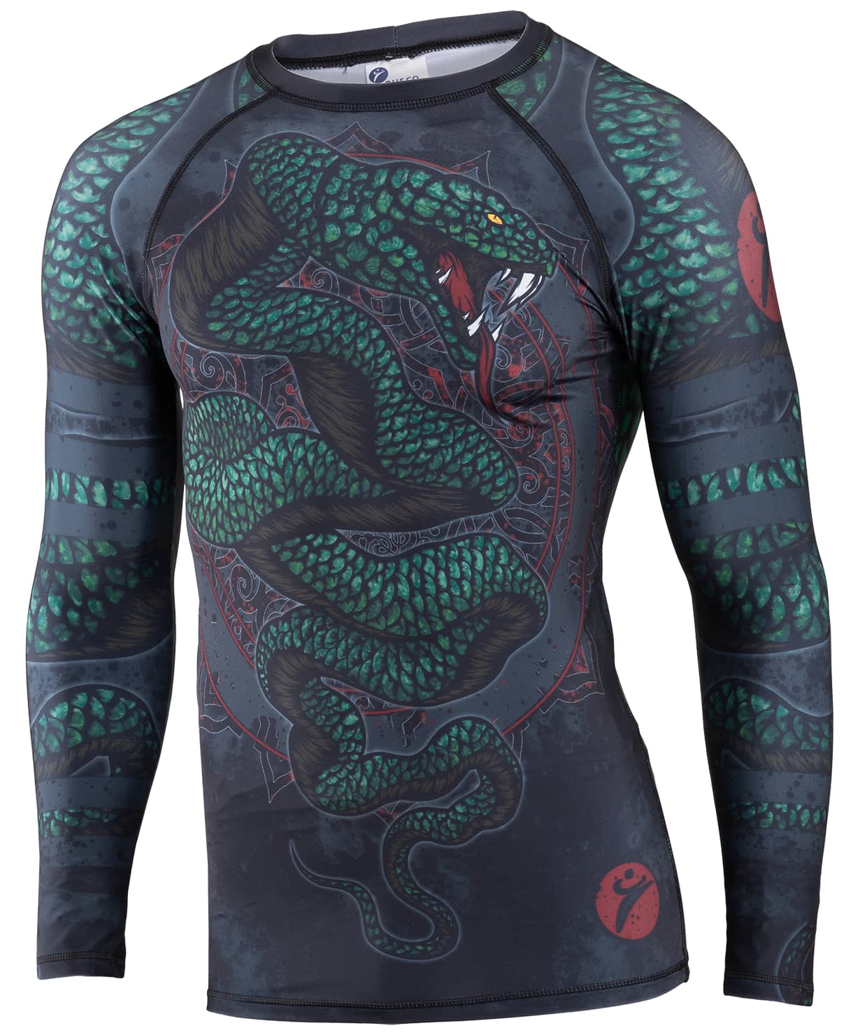 Футболка компрес.(Рашгард) для MMA Rusco Sport ЗМЕЯ/SNAKE, детский - изображение 3