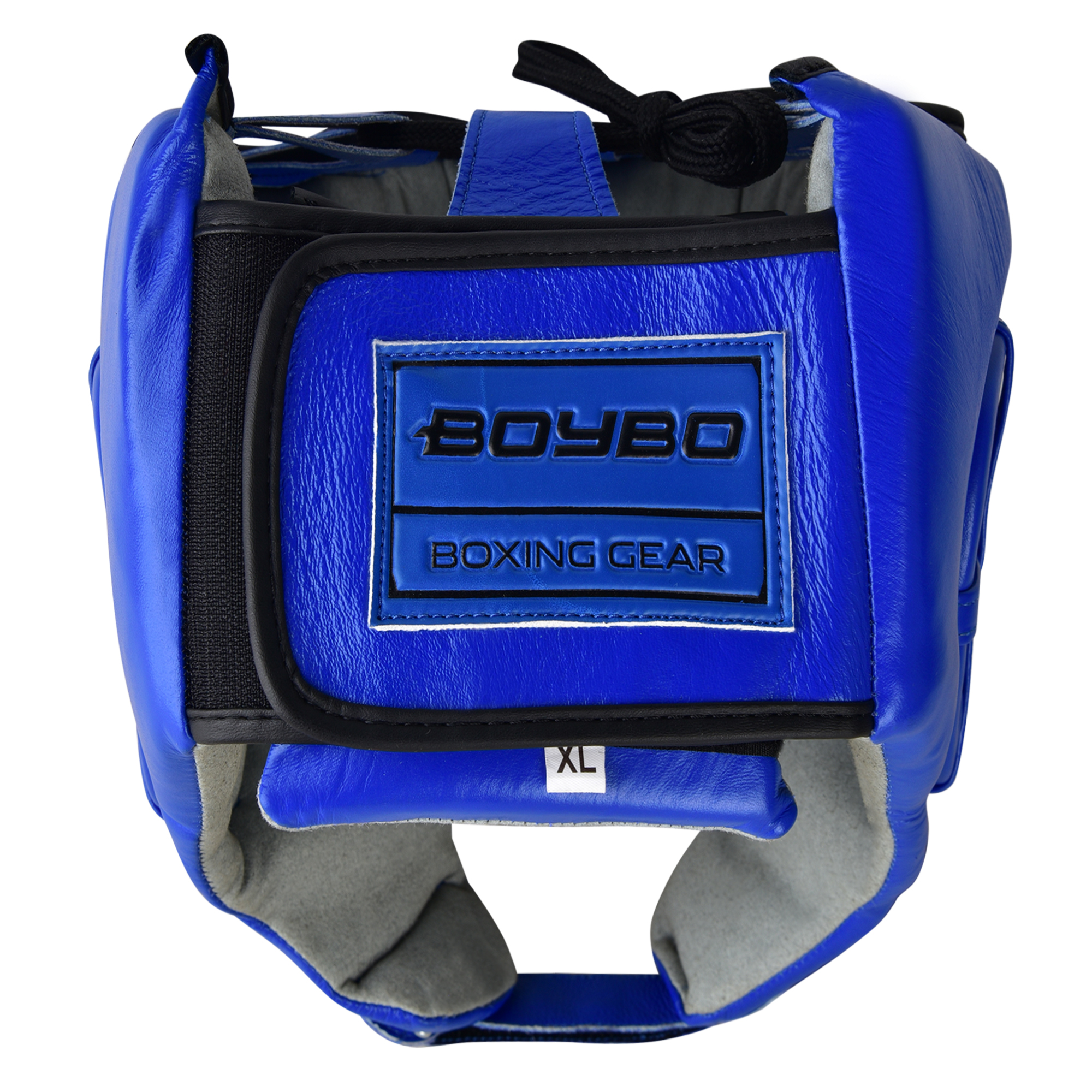 Шлем боевой BoyBo (BH500), кожа, синий - изображение 4