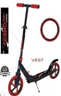 Самокат 2-колесный  COSMORIDE VEST CV23RED, 200 мм, красный - изображение 3