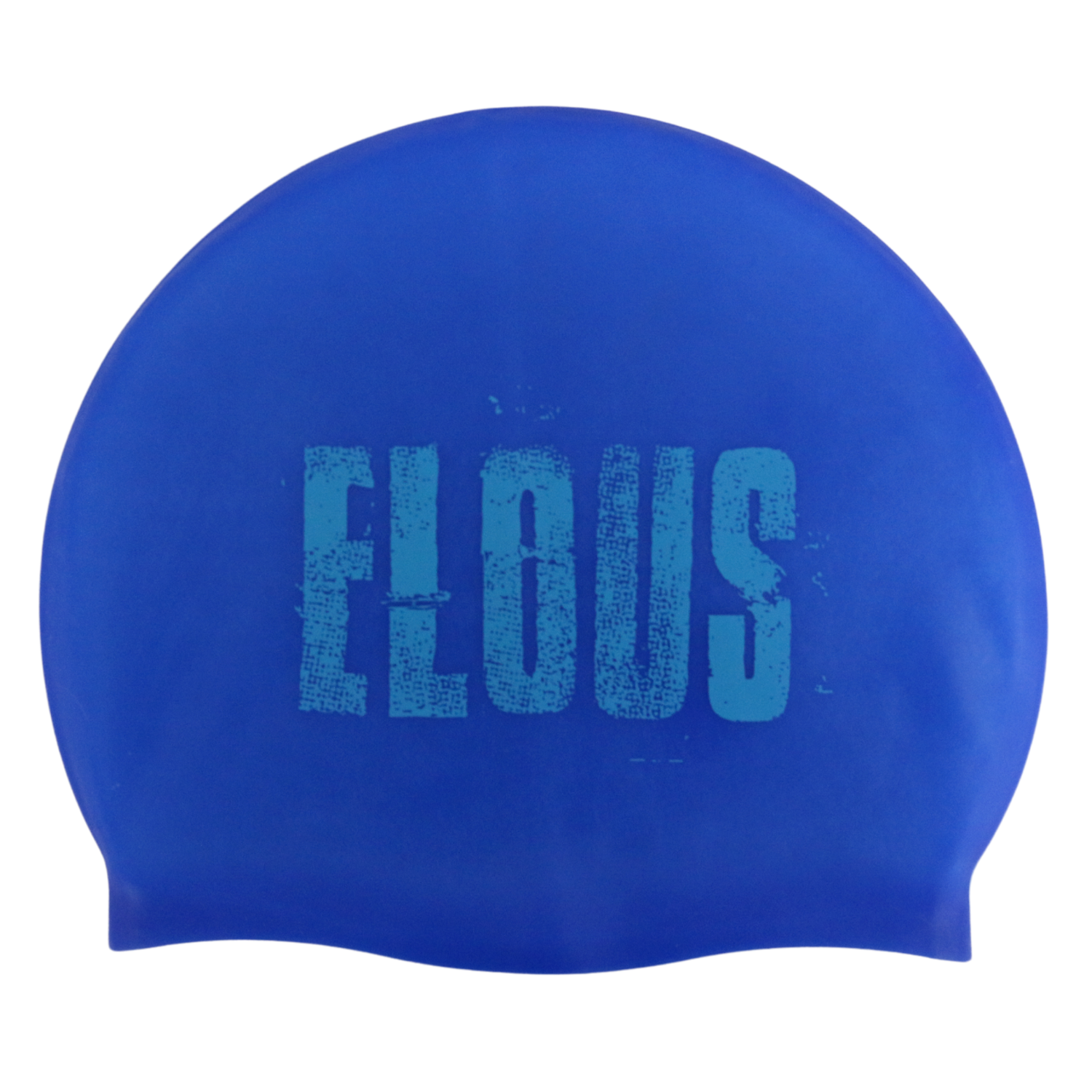 Шапочка для плавания Elous BIG Stamp EL0011, силиконовая, синий - изображение 1