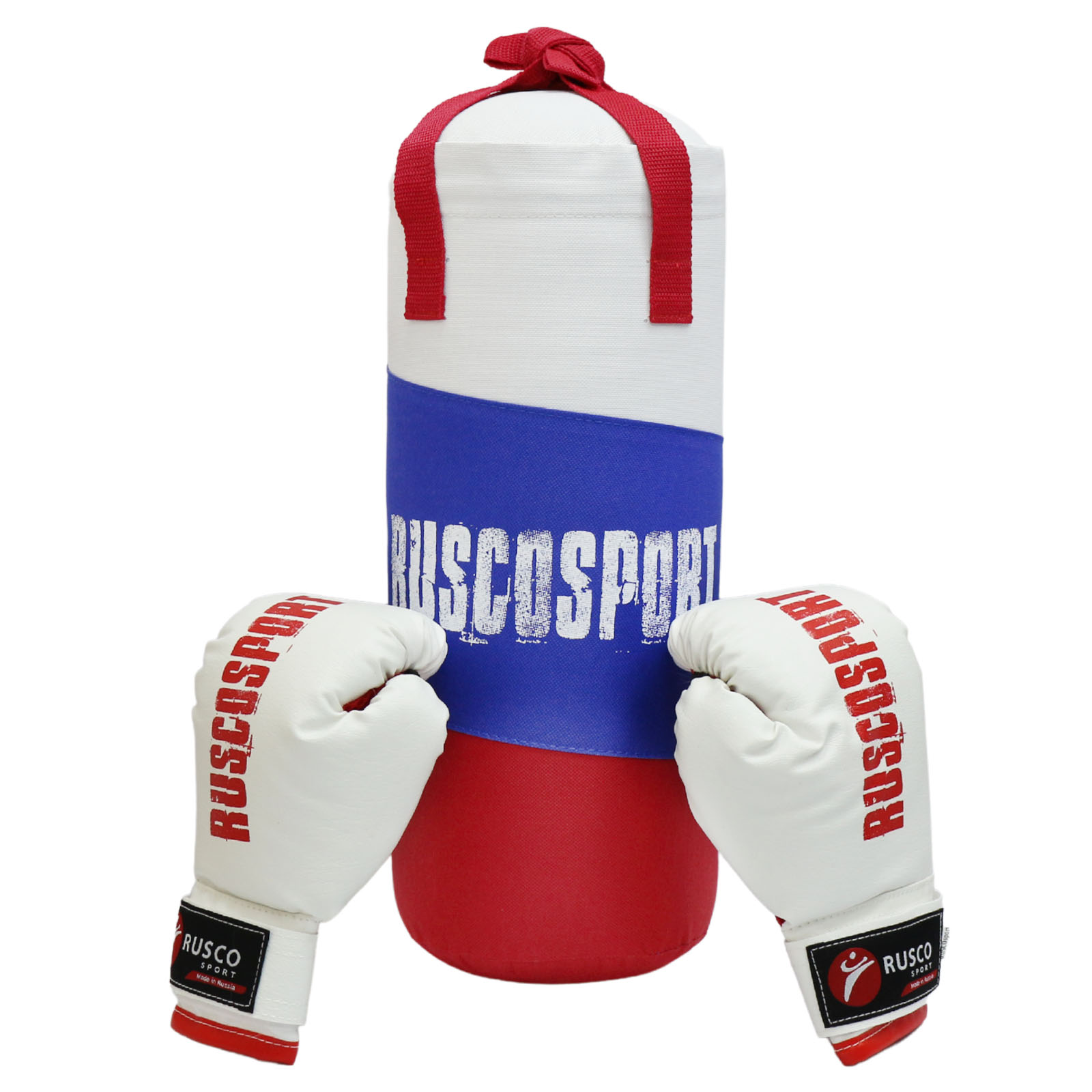 Набор бокс. начинающих RUSCO SPORT к/з ТРИКОЛОР красный 1/5 - изображение 1