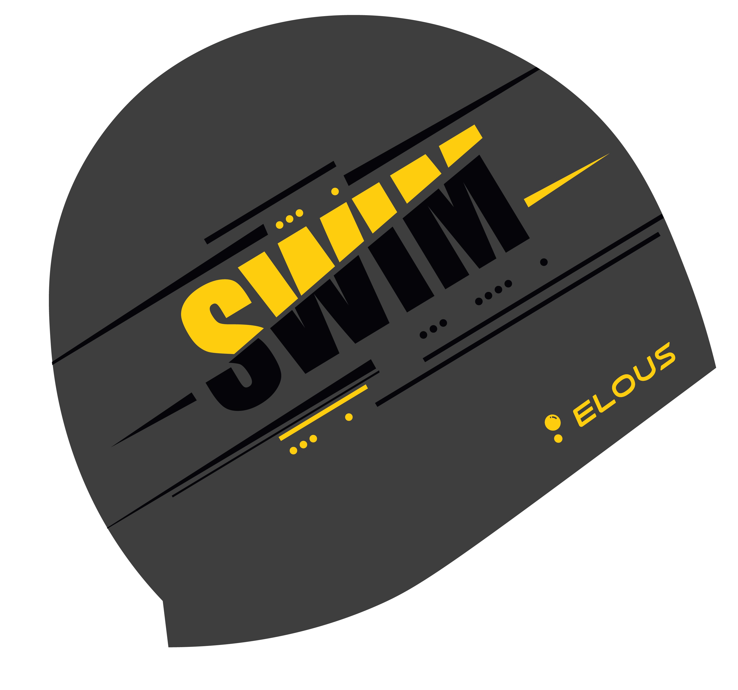 Шапочка для плавания Elous BIG Swim EL0011, силиконовая, серый - изображение 1
