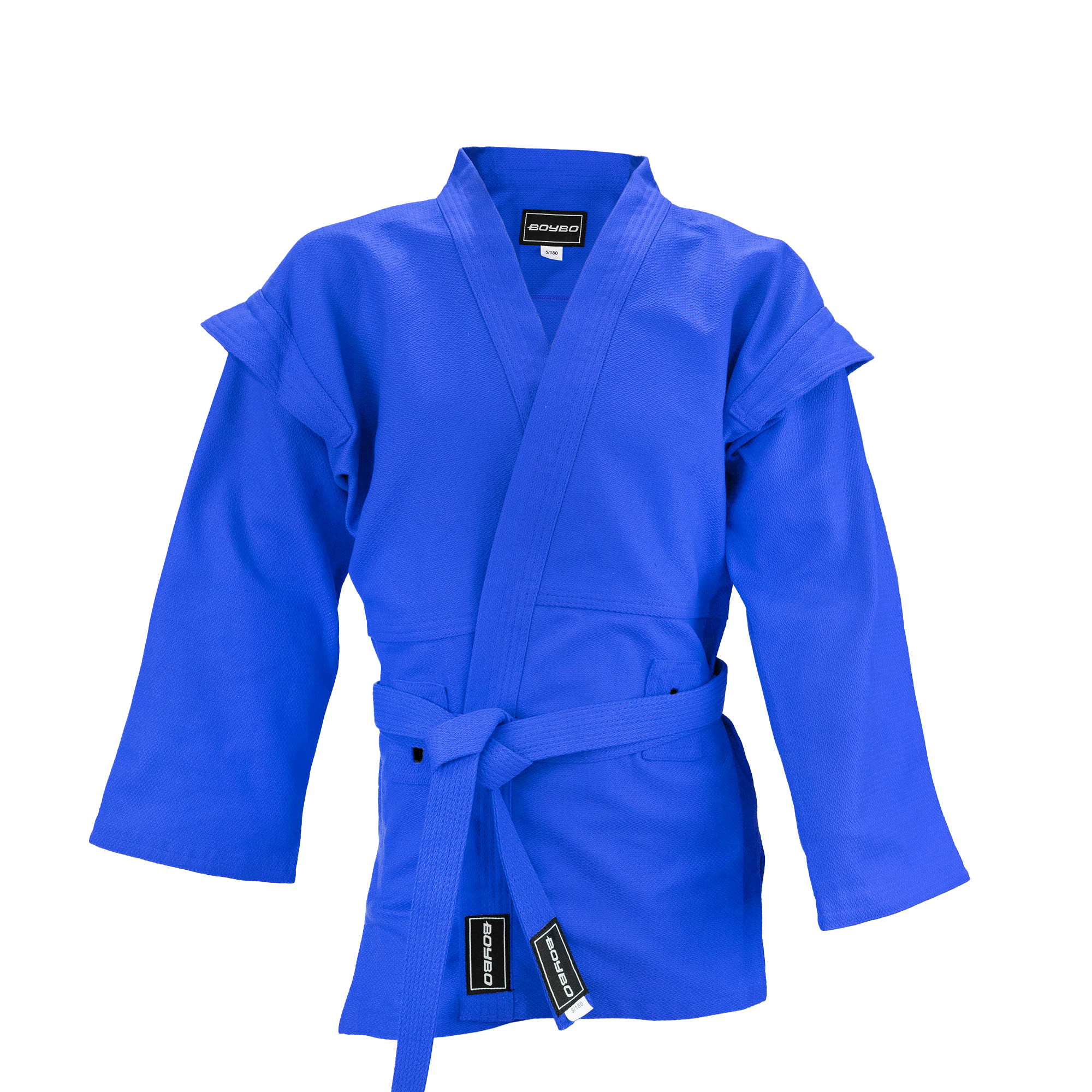 Куртка для самбо BoyBo, 550г/м2, синяя, BSJ120 - изображение 1
