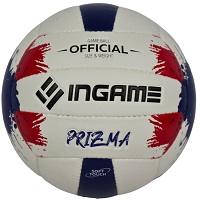 Мяч волейбольный INGAME ПРИЗМА/PRIZMA ING-224, бело-красно-синий - изображение 4