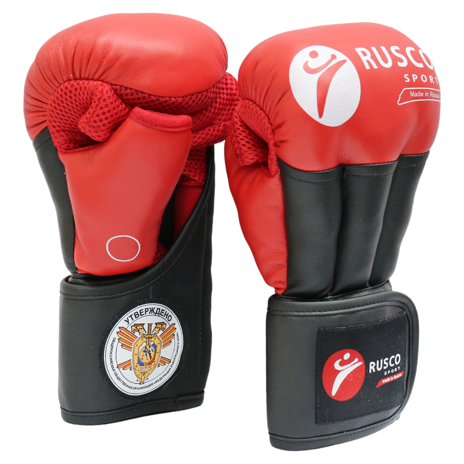 Перчатки RUSCO SPORT для Рукопашного боя PRO красные - изображение 1