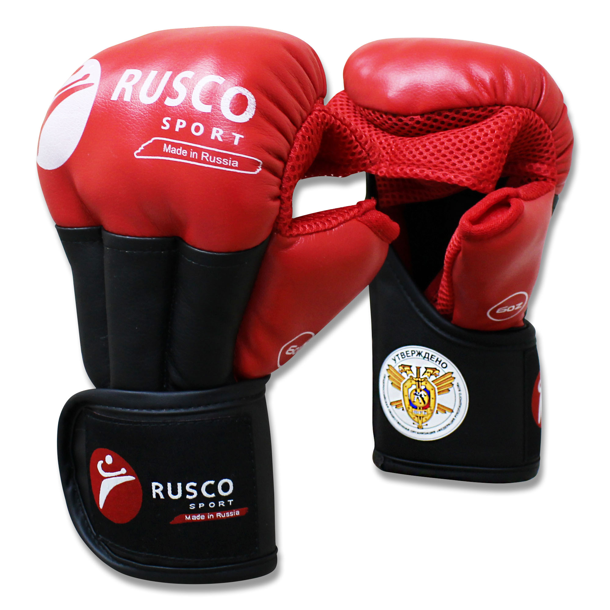 Перчатки RUSCO SPORT для Рукопашного боя PRO красные - изображение 2