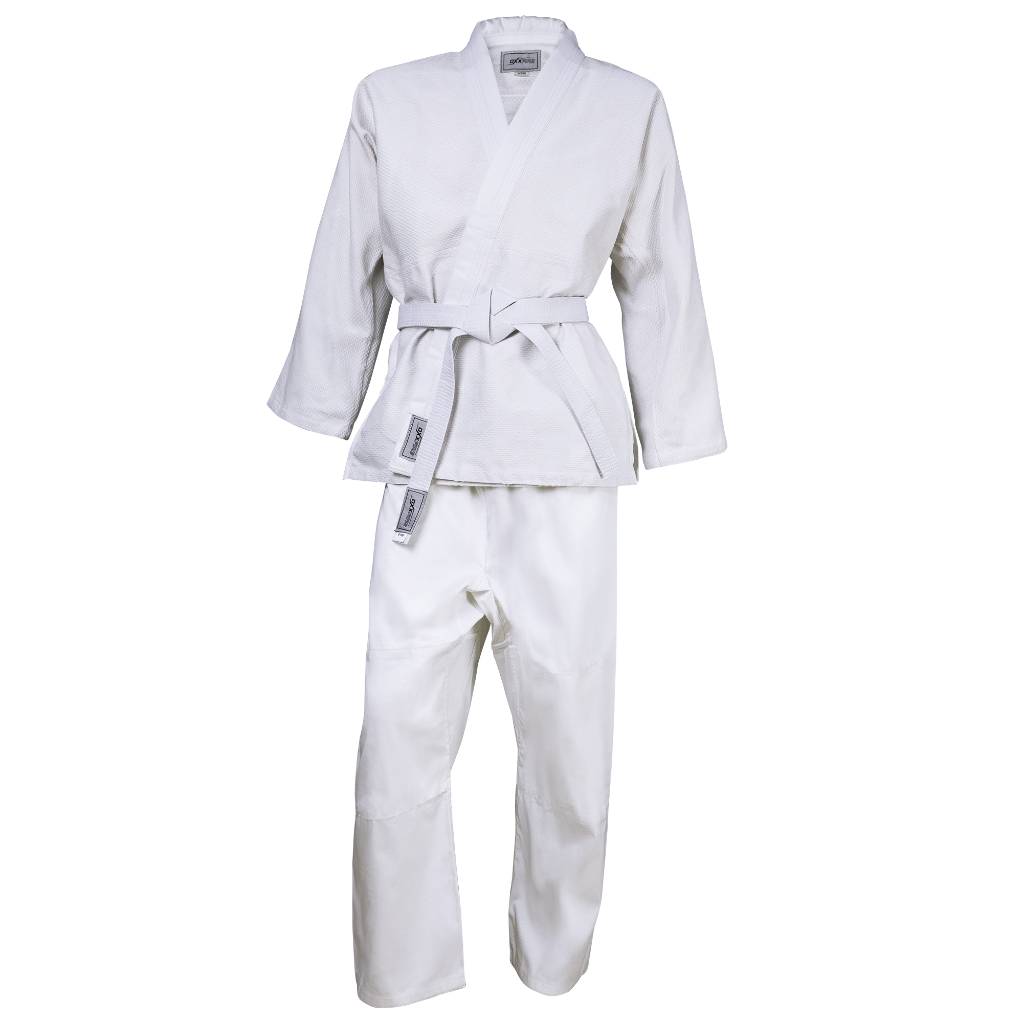 Кимоно для дзюдо OxxFire, DK525, куртка 400-450 г/м2, брюки 220-240 г/м2, белый - изображение 1