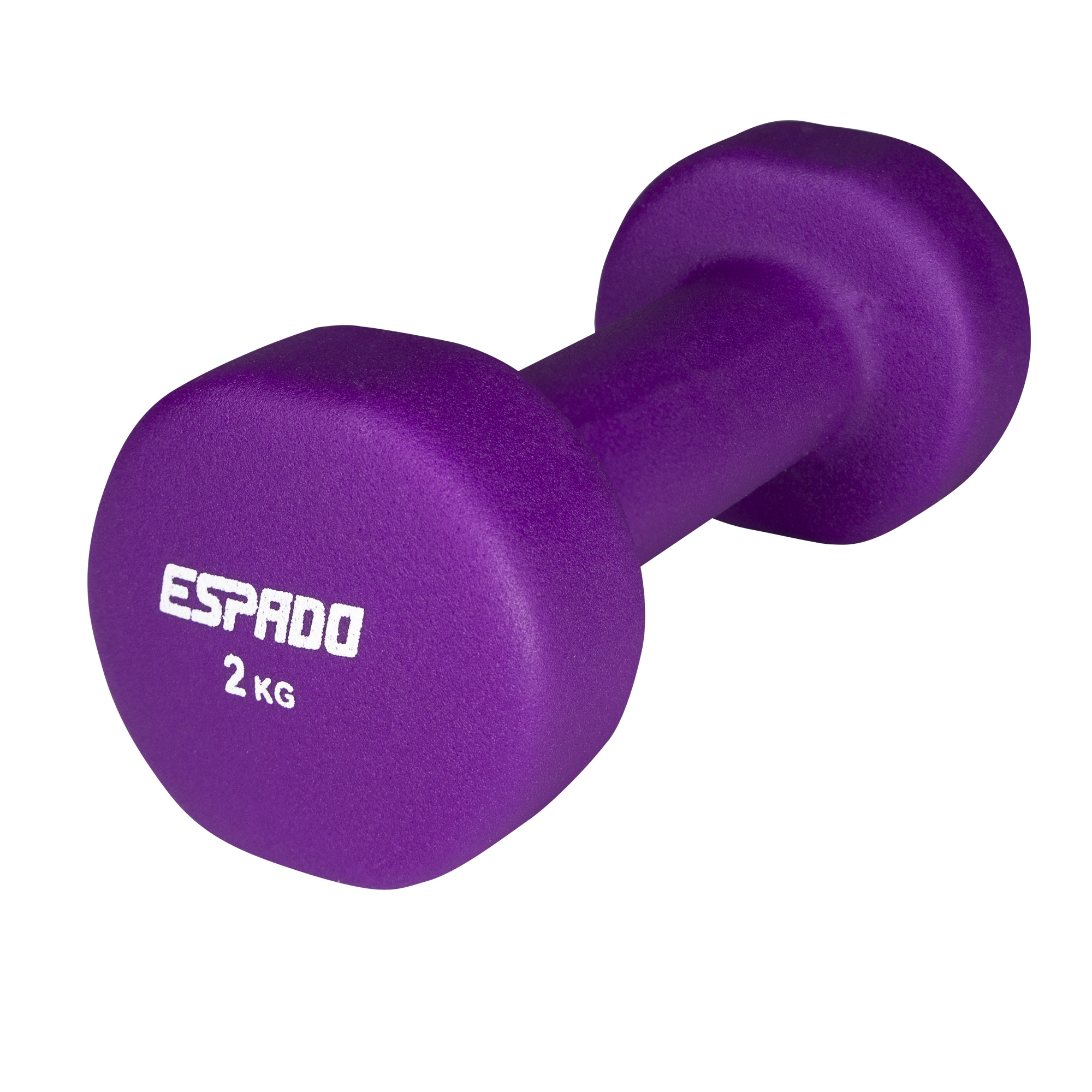 Гантель неопреновая Espado ES1115 фиолетовая - изображение 1