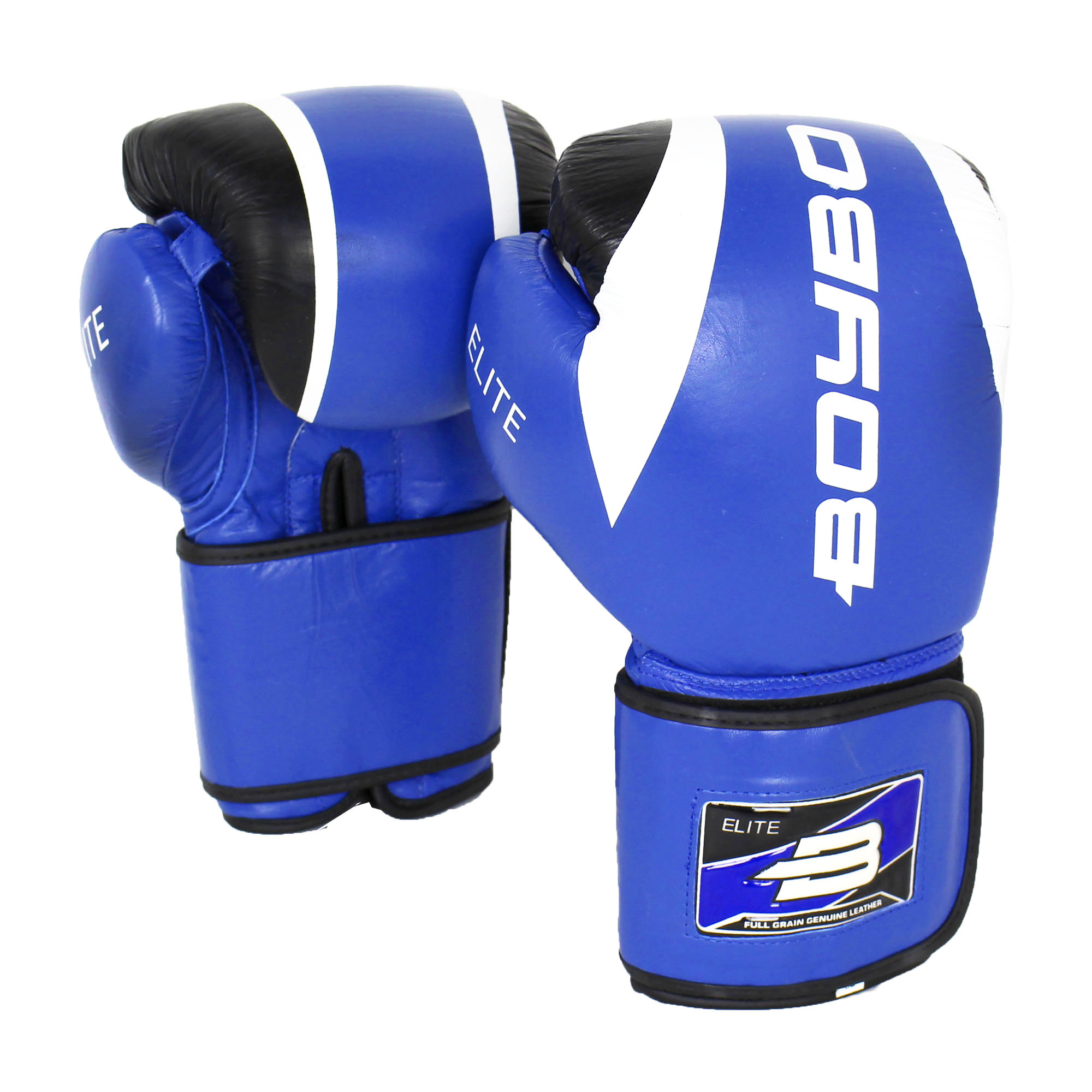 Перчатки боксёрские BoyBo Elite синие - изображение 1