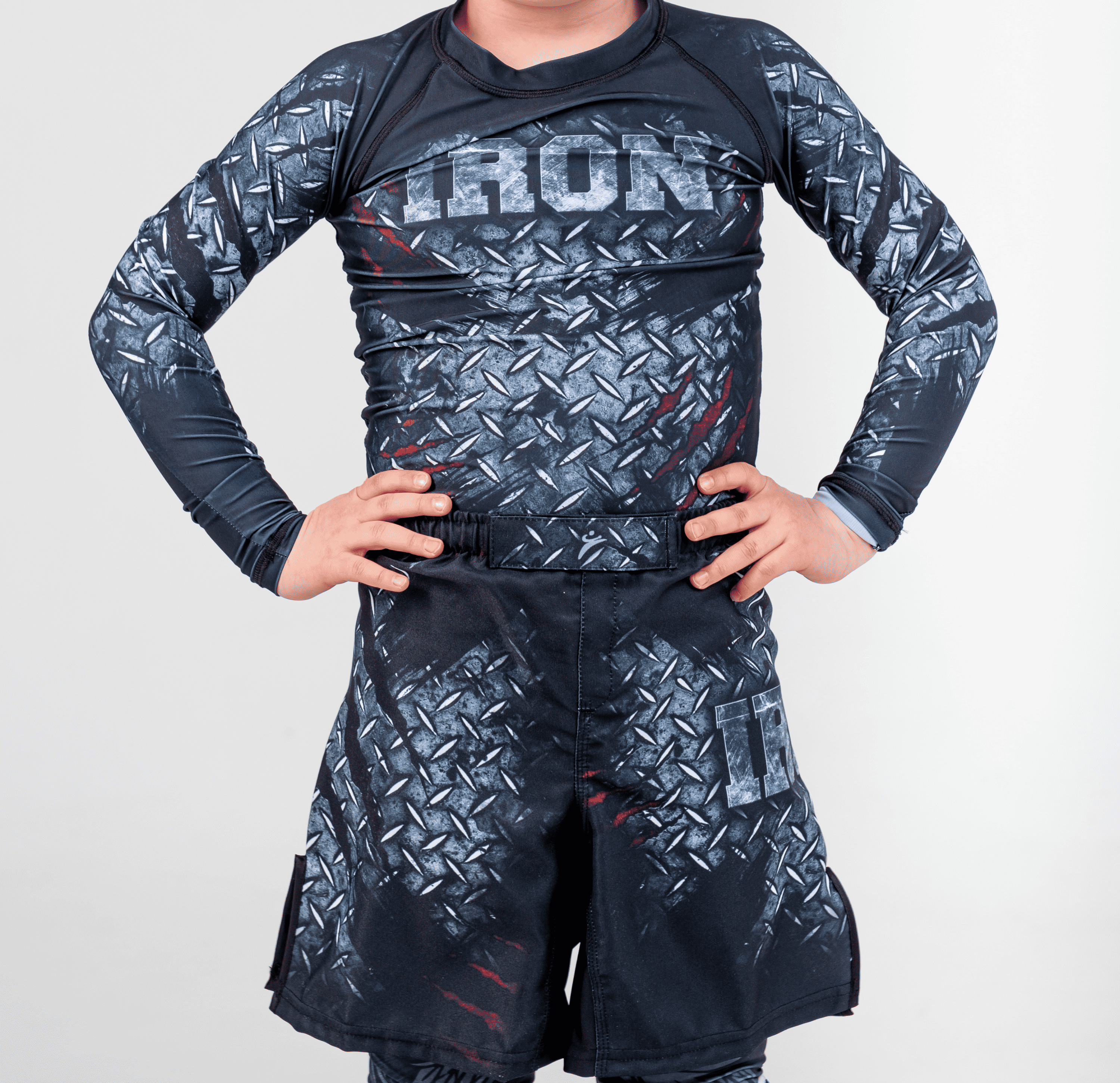 Комплект для MMA 2в1 Rusco Sport ЖЕЛЕЗО/IRON, детский - изображение 1