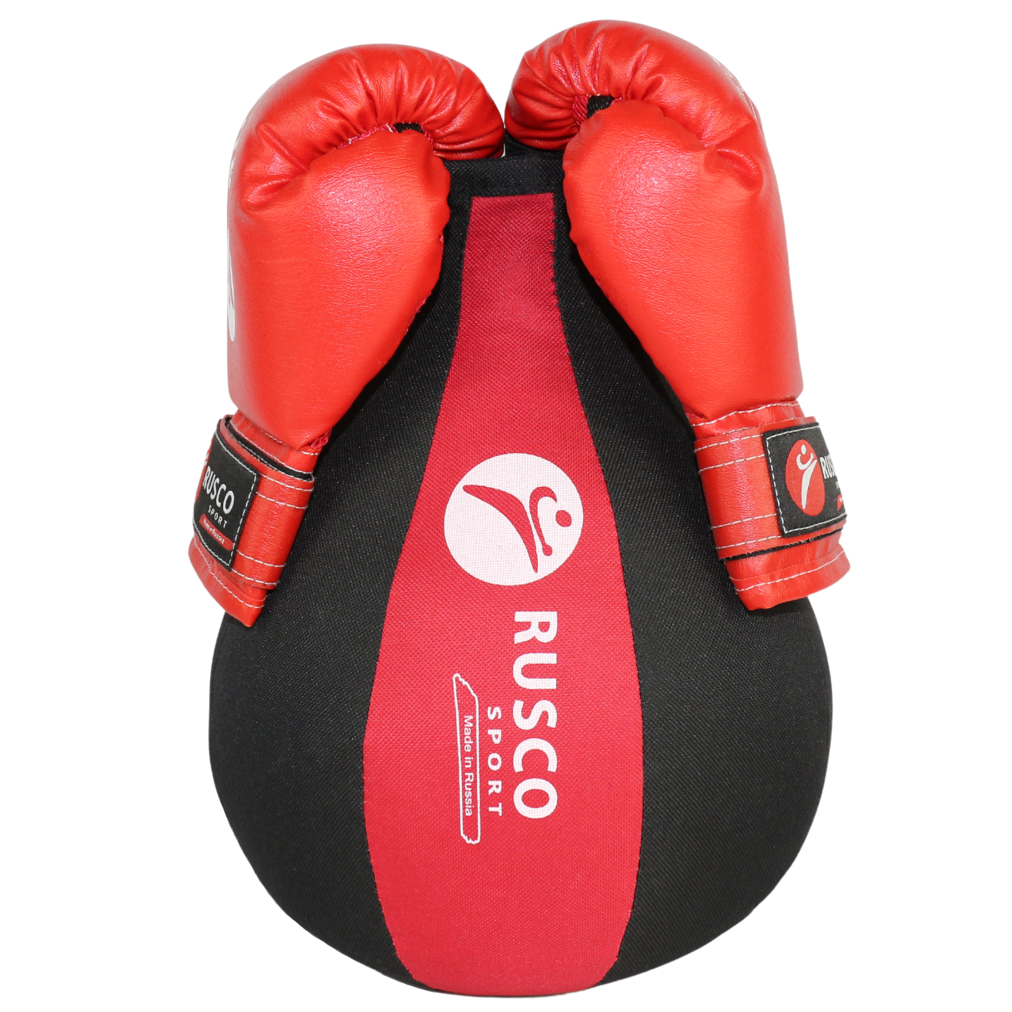 Набор бокс. начинающий RUSCO SPORT черный/красн. груша и перчатки 4oz - изображение 3