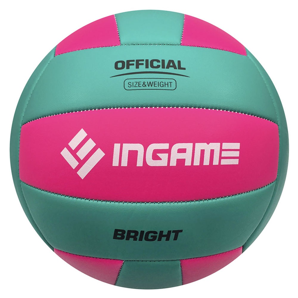 Мяч волейбольный INGAME Яркий/Bright, бирюзово-розовый - изображение 1