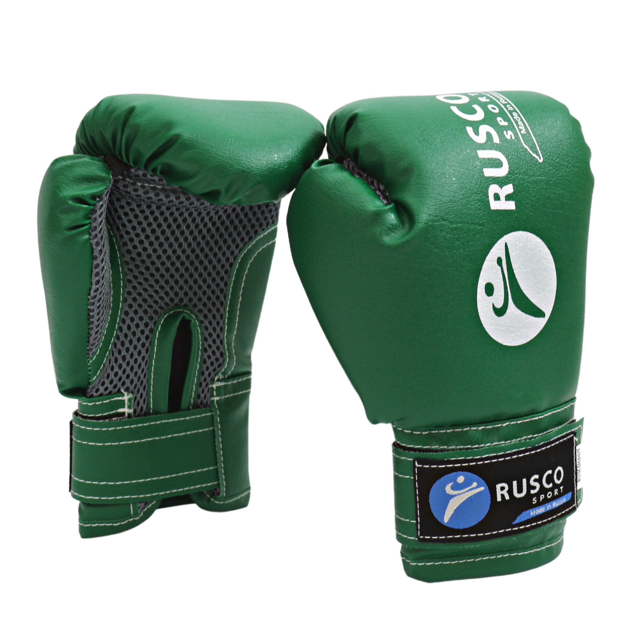 Перчатки боксерские Rusco Sport зеленые - изображение 1