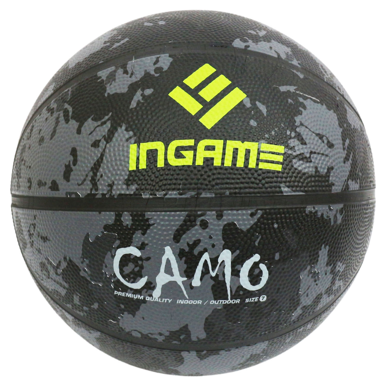 Мяч баскетбольный INGAME CAMO №7 серый - изображение 1