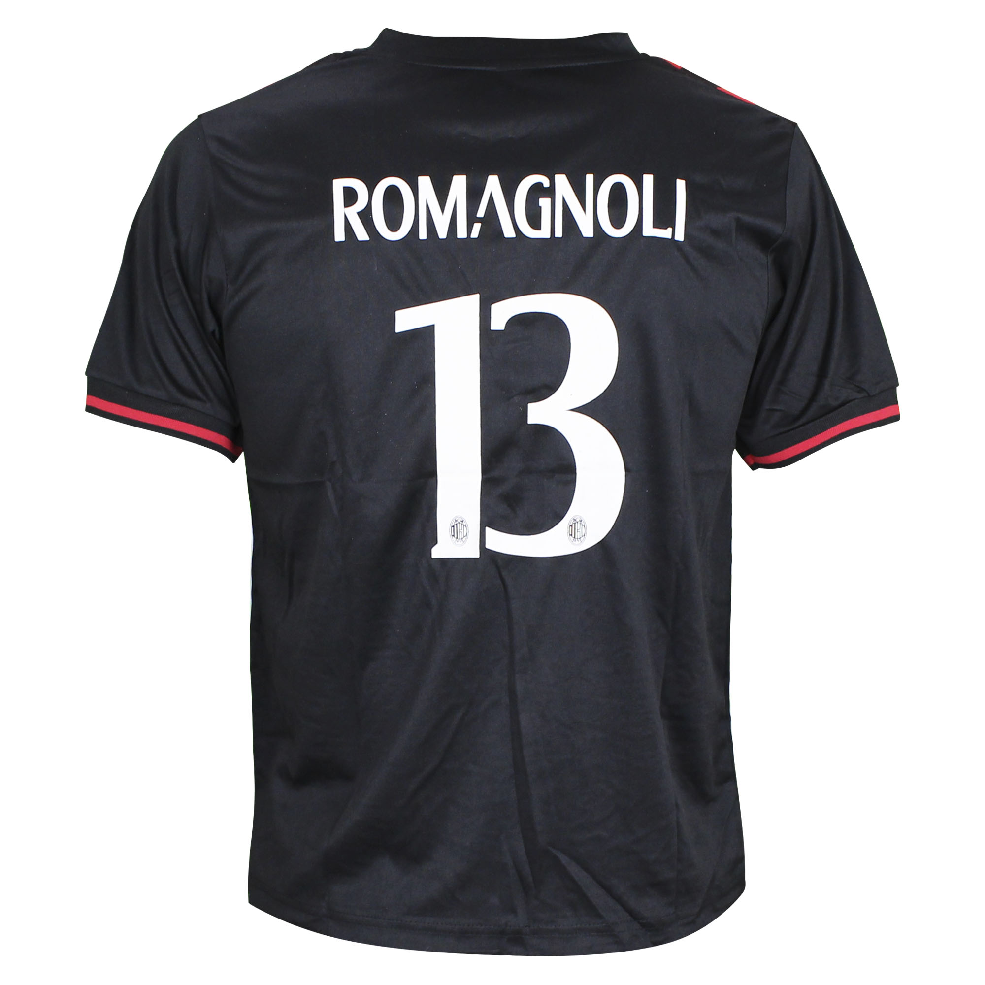 Форма футбольная Milan Romagnoli черно-красная - изображение 2