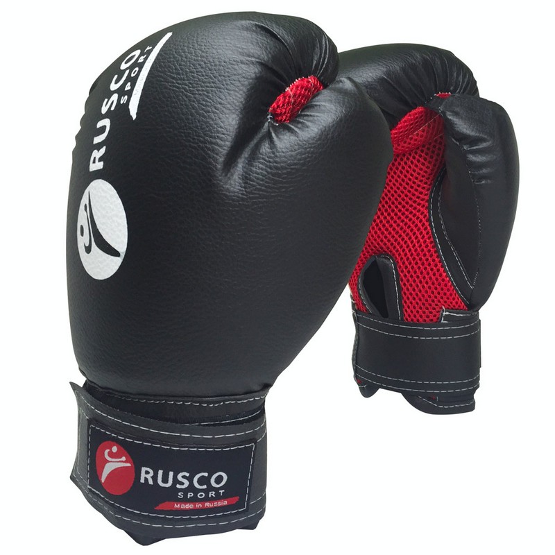 Перчатки боксерские Rusco Sport черные - изображение 2