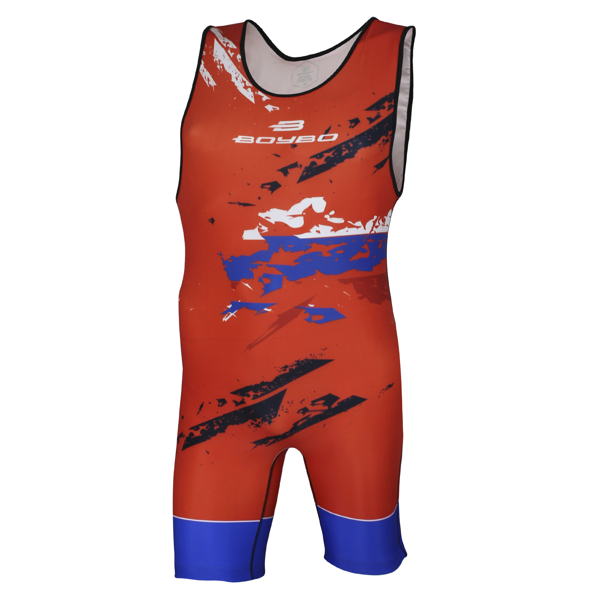 Трико борцовское BoyBo Флаг/Flag одностороннее BT15, Красный - изображение 1