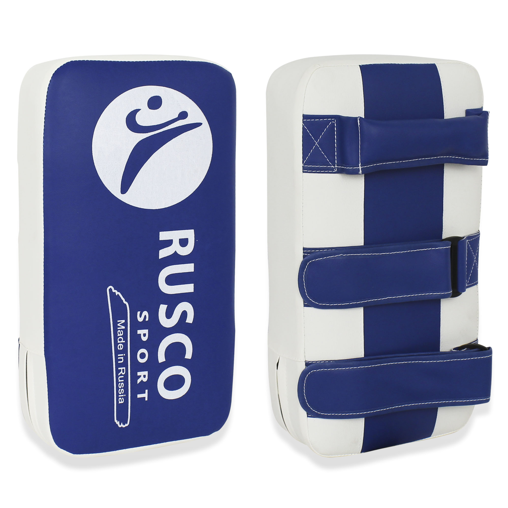 Макивара Rusco Sport к/з 40*20 бело-синяя - изображение 1