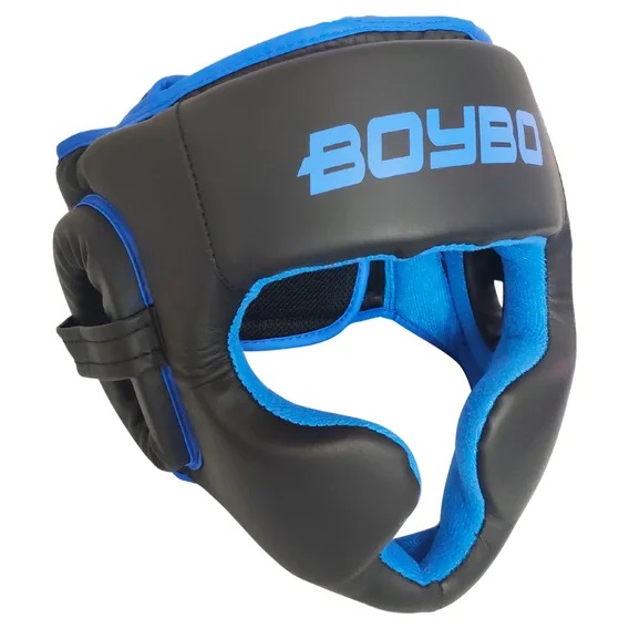 Шлем BoyBo Simple тренировочный, BH80, найлекс, черно-синий - изображение 1
