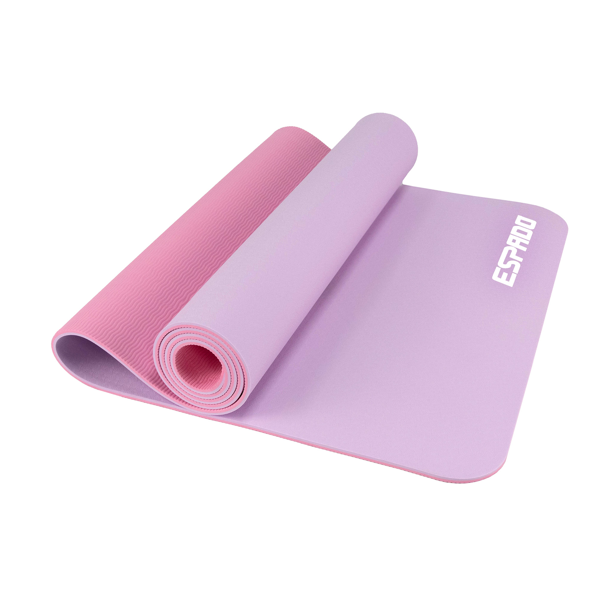 Коврик для йоги Espado TPE(ТПЭ) 183x61x0,6 см, Розовый ES2122PK, 1/10 в/к - изображение 1