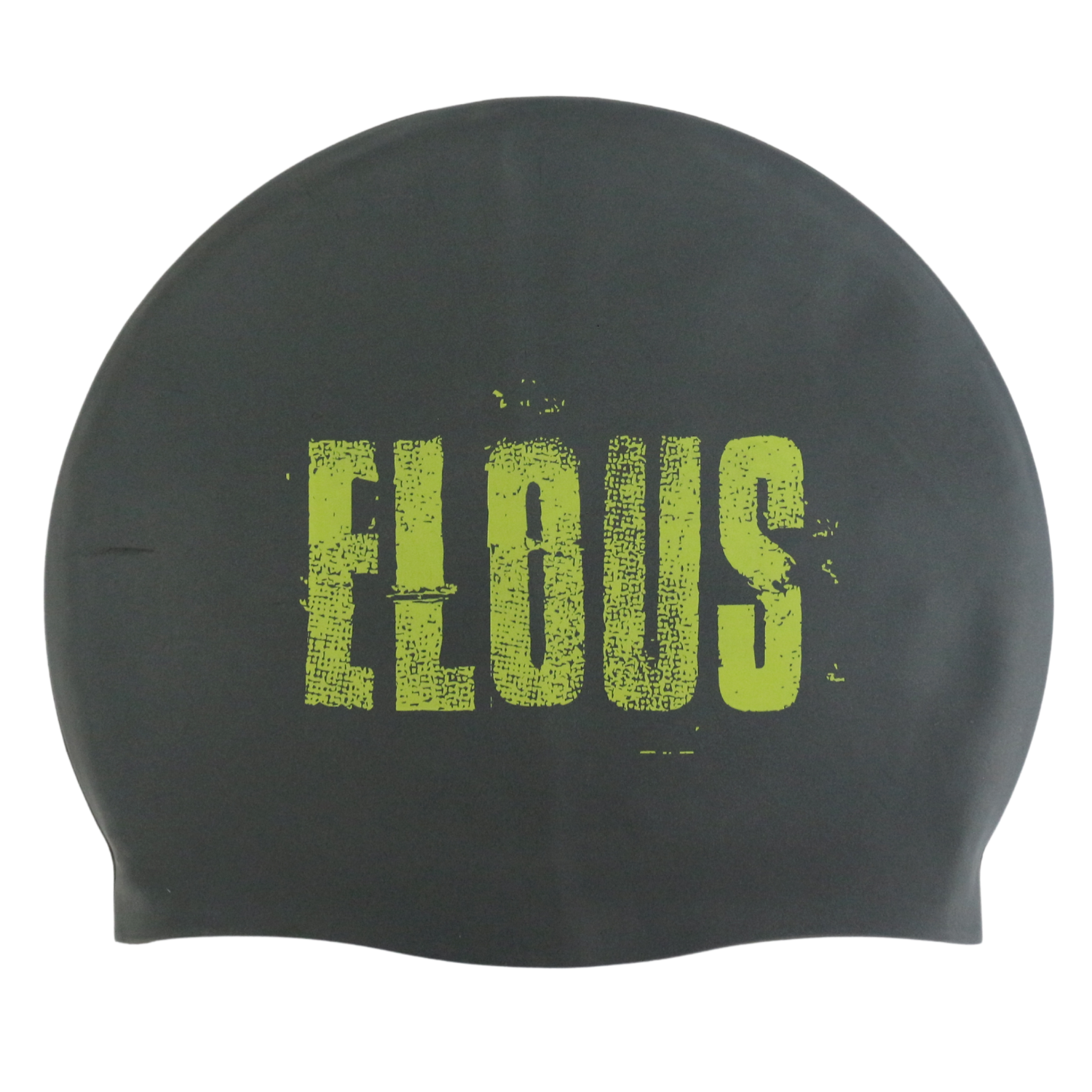 Шапочка для плавания Elous BIG Stamp EL0011, силиконовая, серый - изображение 1