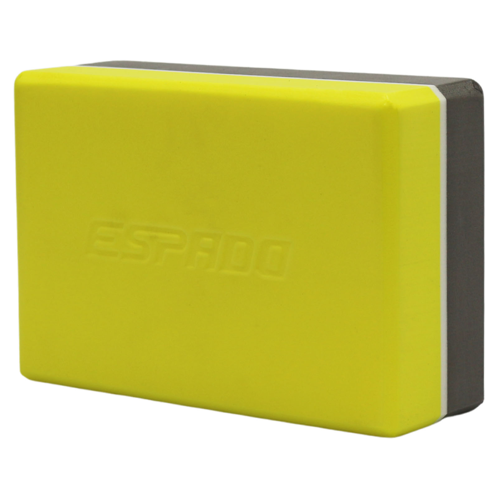 Блок для йоги ESPADO, серо-желтый ES2722 1/100 - изображение 1
